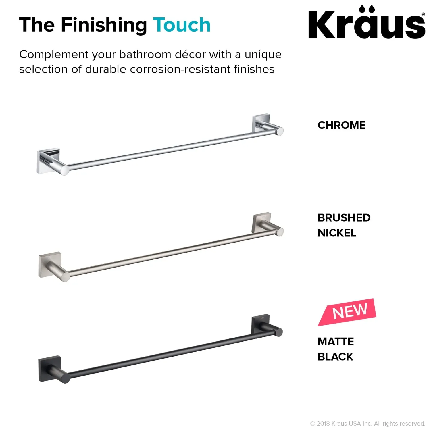 Discount Ventus Wall Mount Bathroom Towel Bar Towel Bars