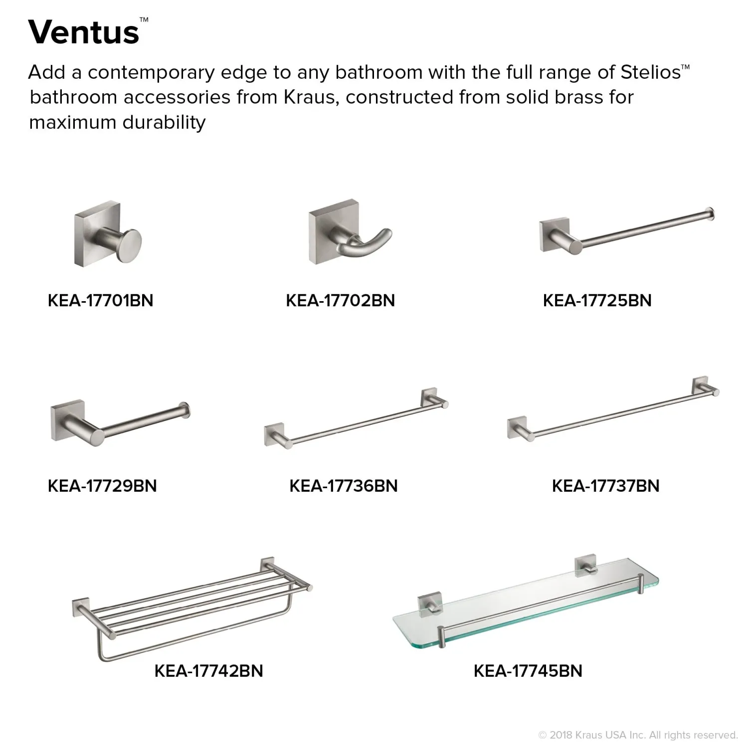 Discount Ventus Wall Mount Bathroom Towel Bar Towel Bars