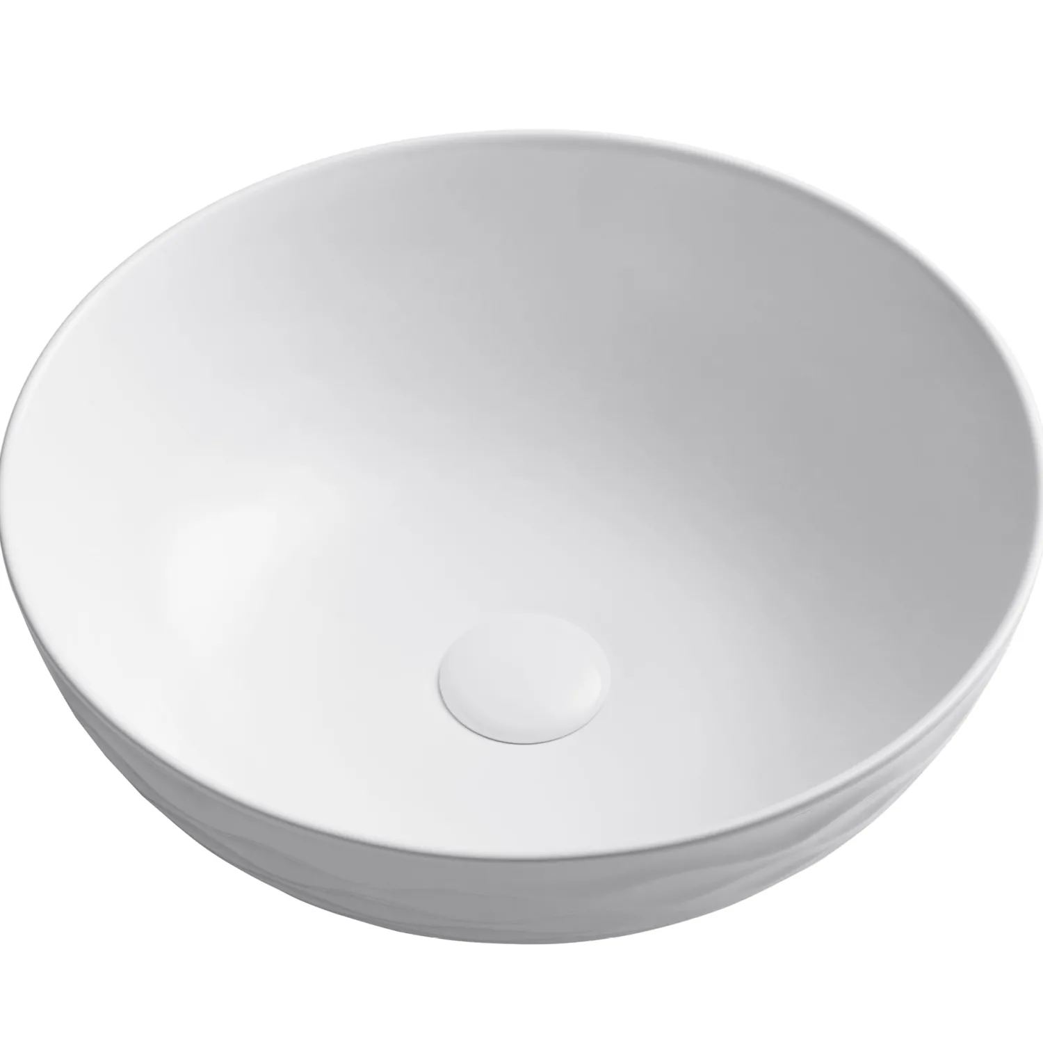 Sale Viva Round Porcelain Ceramic Vessel Bathroom Sink Above Counter / Vessel Sinks