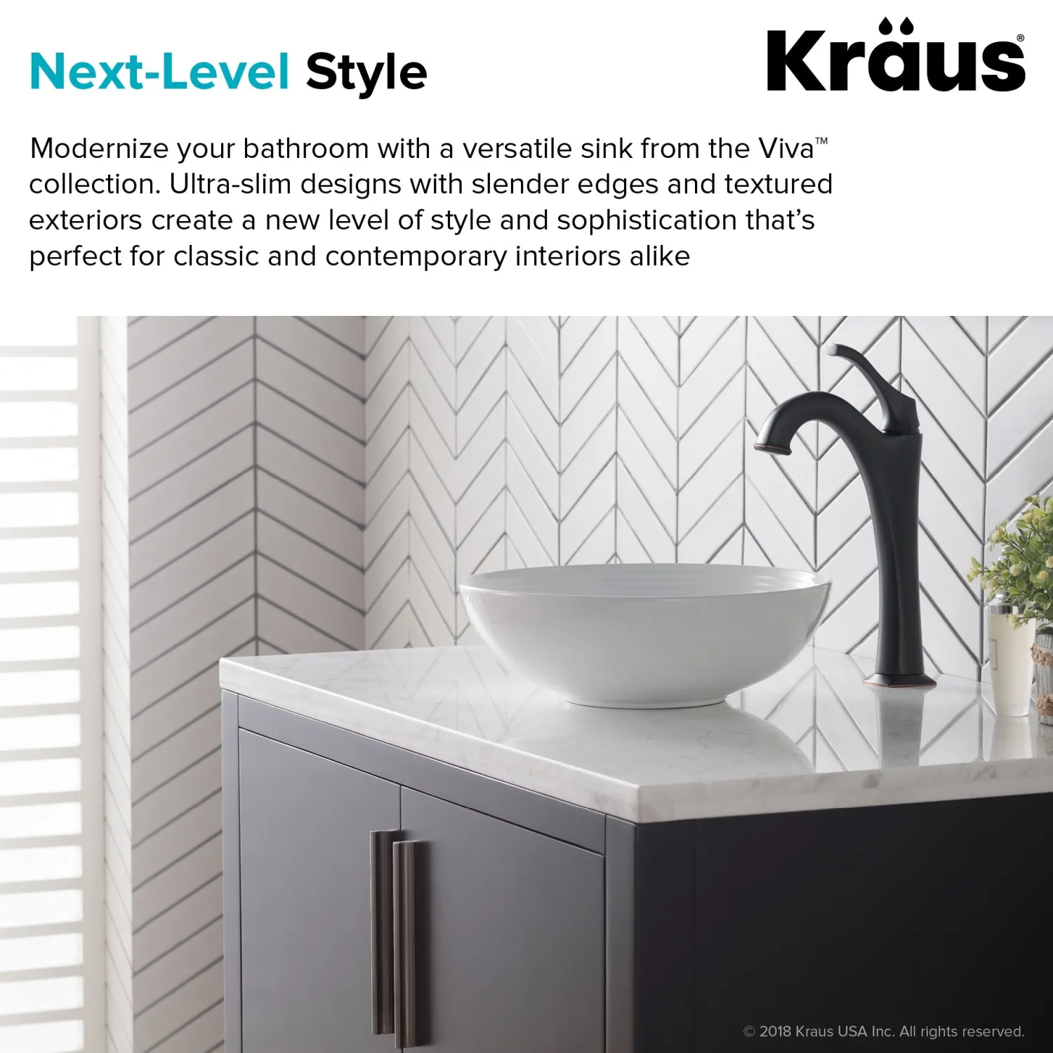 New Viva Round White Porcelain Ceramic Vessel Bathroom Sink with Pop-Up Drain, 13D x 4 3/8H Above Counter / Vessel Sinks