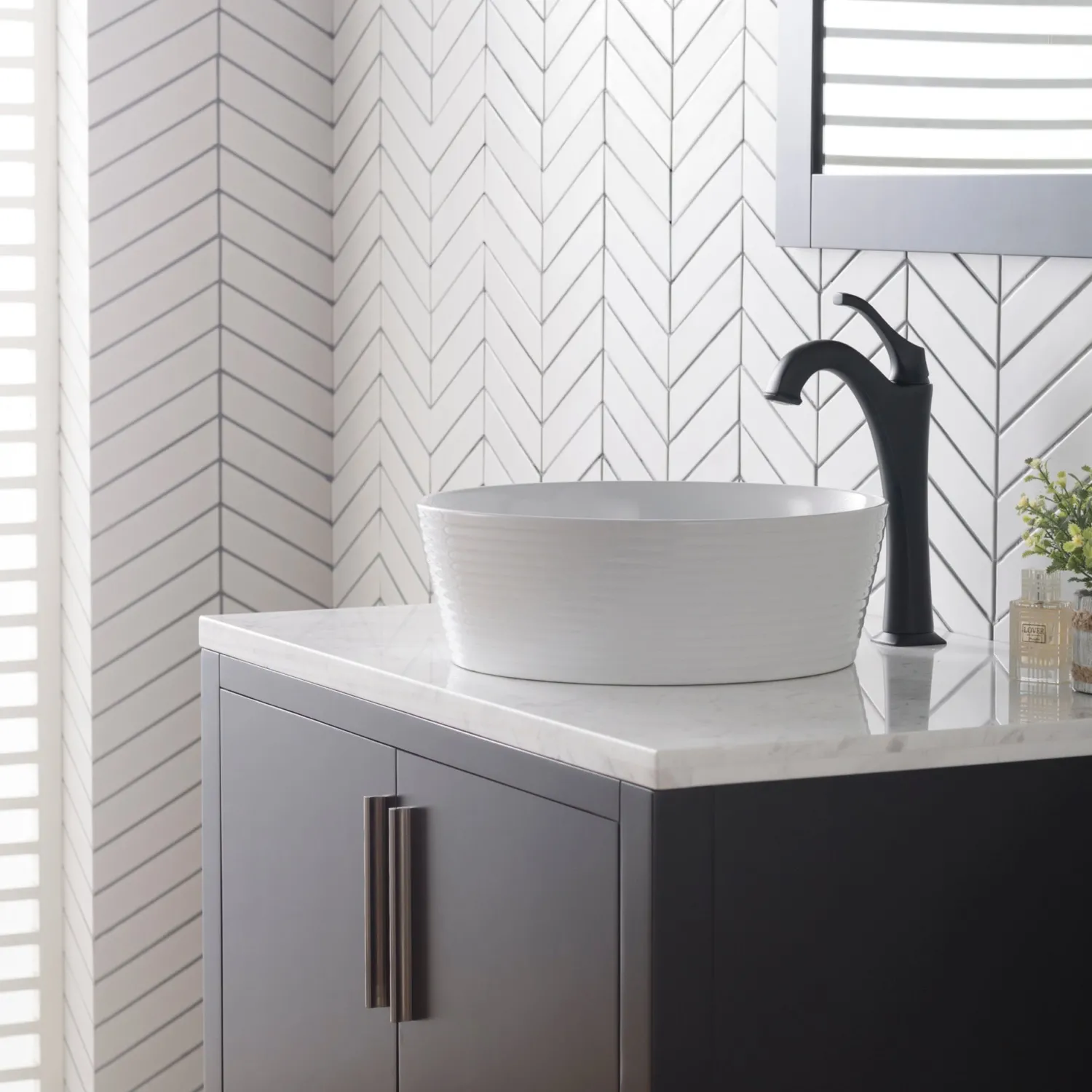 Discount Viva Round White Porcelain Ceramic Vessel Bathroom Sink with Pop-Up Drain, 15 3/4D x 5 3/8H Above Counter / Vessel Sinks