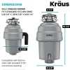 Outlet WasteGuard High-Speed 1 HP Continuous Feed Ultra-Quie Garbage Disposal with Power Cord - Flange Included Garbage Disposals & Parts