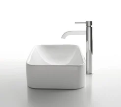 Clearance White Rectangular Ceramic Sink and Ramus Faucet Sink And Faucet Combos|Above Counter / Vessel Sinks