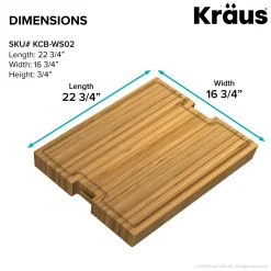 Outlet Workstation Kitchen Sink Solid Bamboo Cutting Board/Serving Board Cutting Boards