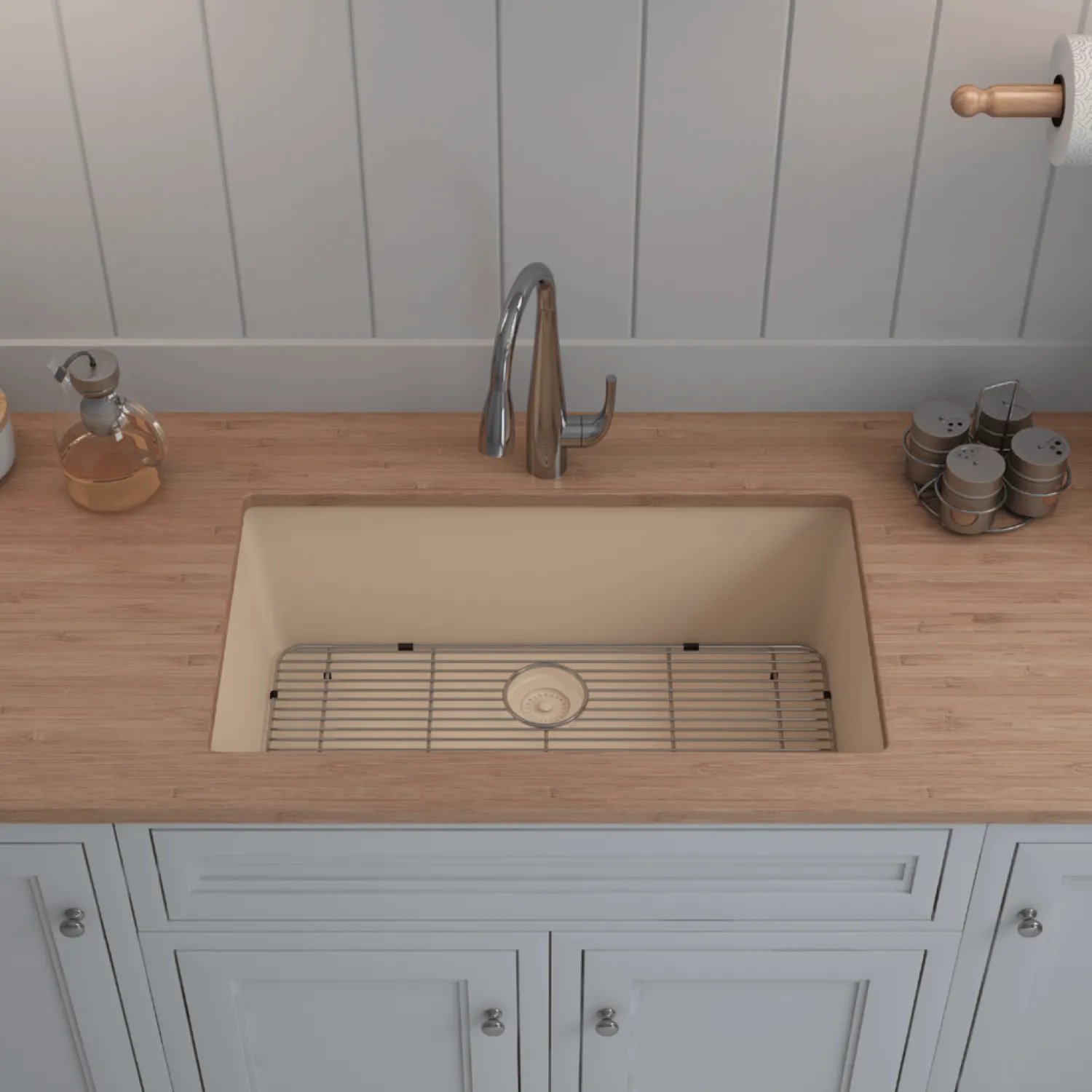 Discount Large 32" Single Bowl Composite Sink Drop-In / Top Mount Sinks|Single Bowl Sinks