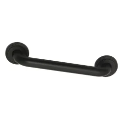 Discount Laurel 12" Brass ADA Grab Bar in Matte Black Grab Bars