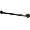 Discount Laurel 24" Brass Decorative Grab Bar in Oil Rubbed Bronze Grab Bars