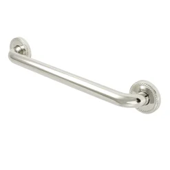 Laurel 16" Brass Decorative Grab Bar in Polished Nickel Grab Bars