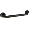 Best Laurel 16" Brass Decorative Grab Bar in Matte Black Grab Bars