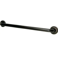 Online Laurel 16" Brass Decorative Grab Bar in Oil Rubbed Bronze Grab Bars