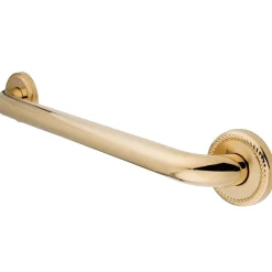 Clearance Laurel 36" Brass Decorative Grab Bar in Polished Brass Grab Bars