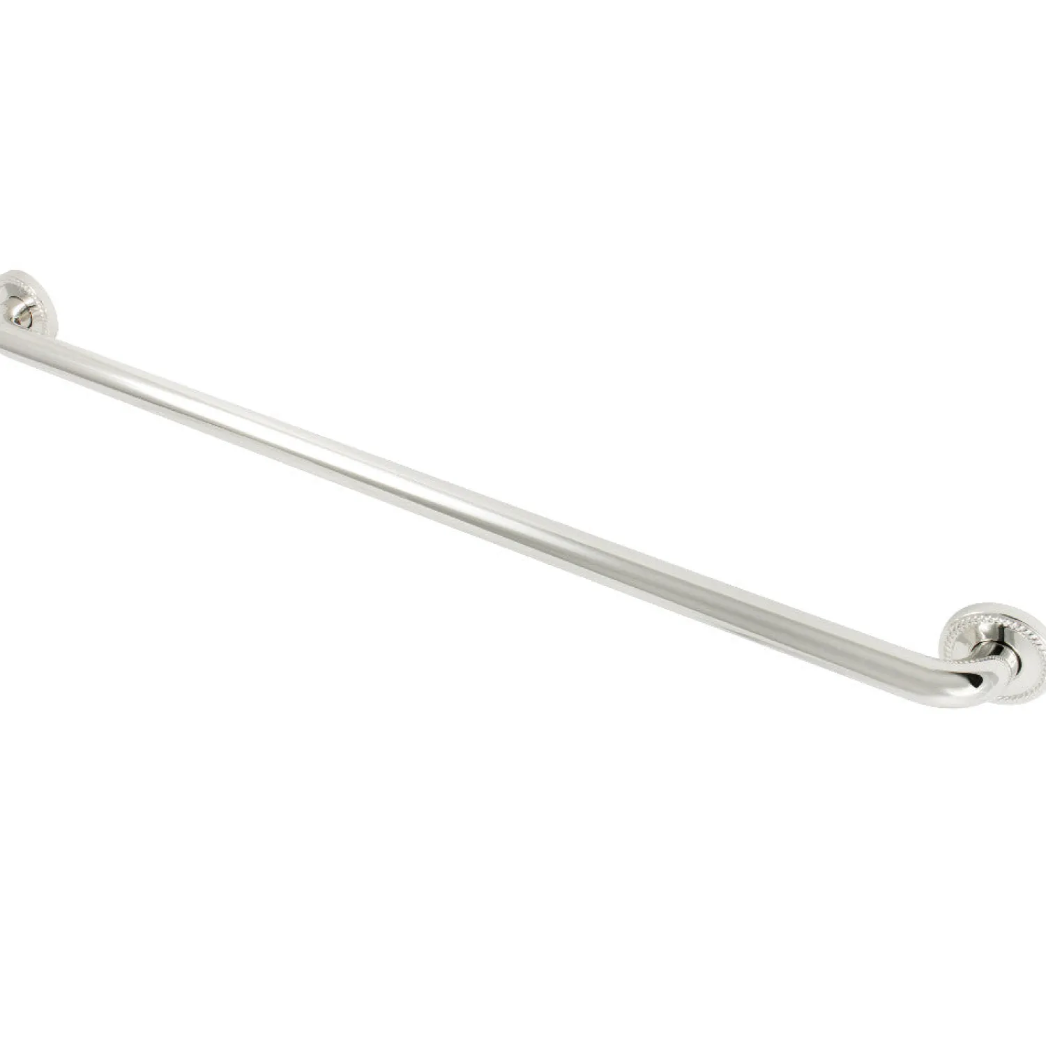 Outlet Laurel 36" Brass Decorative Grab Bar in Polished Nickel Grab Bars