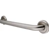 Discount Laurel 36" Brass Decorative Grab Bar in Brushed Nickel Grab Bars