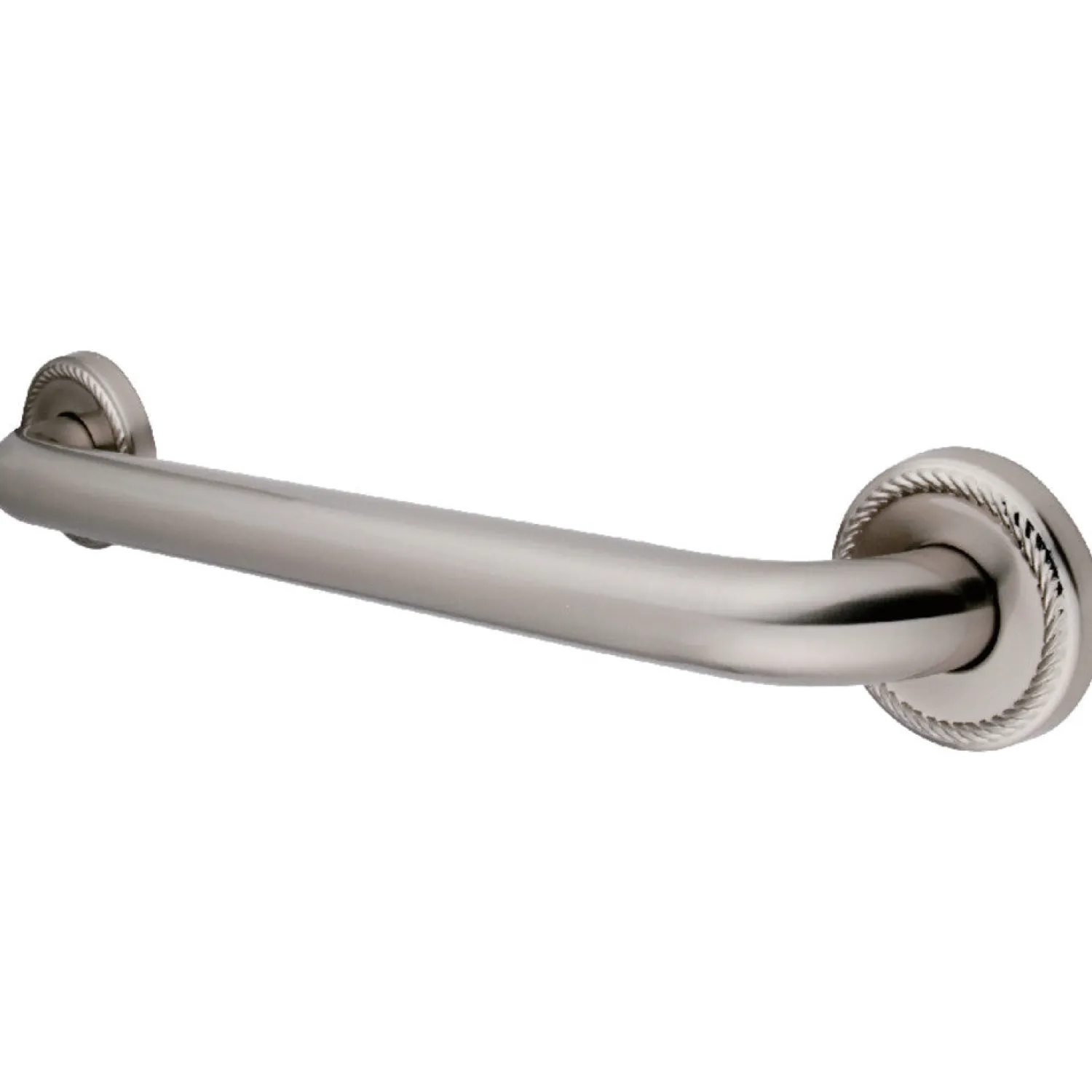 Discount Laurel 36" Brass Decorative Grab Bar in Brushed Nickel Grab Bars