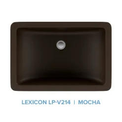 Best Platinum V214 Quartz Composite Rectangle Vanity Sink Undermount|Composite Sinks