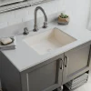 Hot Platinum V330 Quartz Composite Rectangle Vanity Sink Undermount|Composite Sinks