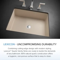 Hot Platinum V330 Quartz Composite Rectangle Vanity Sink Undermount|Composite Sinks
