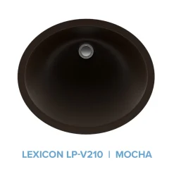 Online Platinum V210 Quartz Composite Oval Vanity Sink Undermount|Composite Sinks