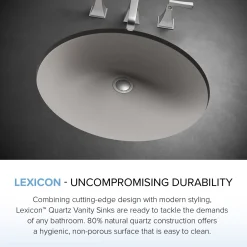Online Platinum V210 Quartz Composite Oval Vanity Sink Undermount|Composite Sinks