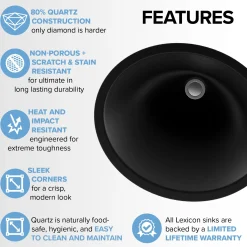 Online Platinum V210 Quartz Composite Oval Vanity Sink Undermount|Composite Sinks