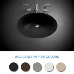 Online Platinum V210 Quartz Composite Oval Vanity Sink Undermount|Composite Sinks