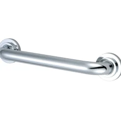 Sale Manhattan 16" Brass Decorative Grab Bar in Polished Chrome Grab Bars