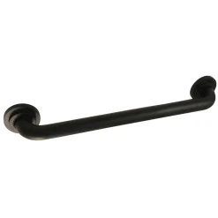 Clearance Manhattan 18" Brass Decorative Grab Bar in Matte Black Grab Bars