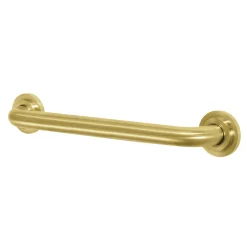 Clearance Manhattan 18" Brass Decorative Grab Bar in Brushed Brass Grab Bars