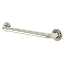 Clearance Manhattan 16" Brass Decorative Grab Bar in Polished Nickel Grab Bars