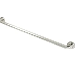 Discount Manhattan 32" Brass Decorative Grab Bar in Polished Nickel Grab Bars