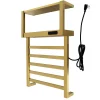 Hot Markus Wall Mount Plug-In Towel Warmer in Brushed Brass Towel Warmers|Towel Warmers