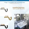Sale Matte Black P-Trap for Bathroom and Utility Drains Laundry & Utility Sinks