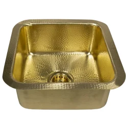 Sale Matte Finish Hammered Brass 17" Undermount Bar Sink Single Bowl Sinks|Undermount Sinks