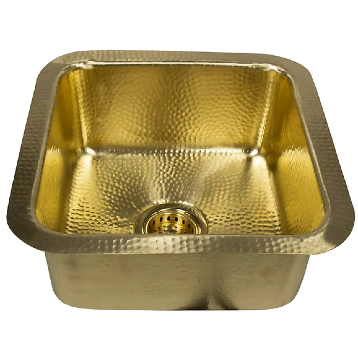 Sale Matte Finish Hammered Brass 17" Undermount Bar Sink Single Bowl Sinks|Undermount Sinks