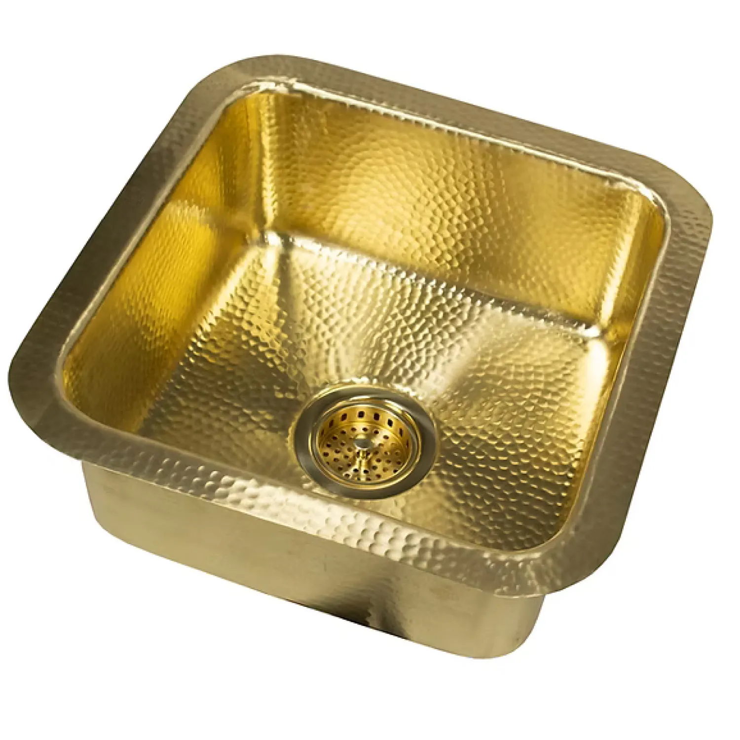 Sale Matte Finish Hammered Brass 17" Undermount Bar Sink Single Bowl Sinks|Undermount Sinks