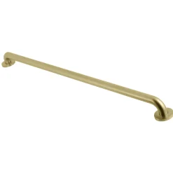 Outlet Meridian 42" Brass ADA Grab Bar in Brushed Brass Grab Bars