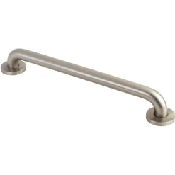 Discount Meridian 18" Brass ADA Grab Bar in Brushed Nickel Grab Bars