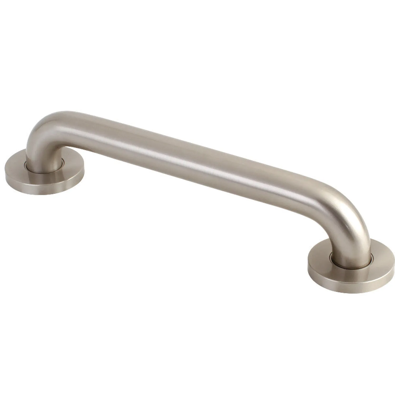 Meridian 12" Brass ADA Grab Bar in Brushed Nickel Grab Bars