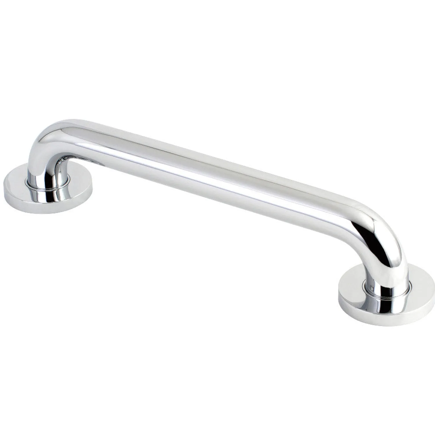 Sale Meridian 12" Brass ADA Grab Bar in Polished Chrome Grab Bars