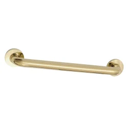 Clearance Meridian 16" Brass ADA Grab Bar in Polished Brass Grab Bars