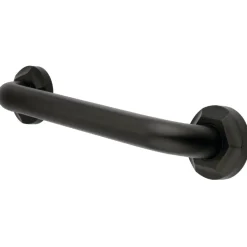 Sale Metropolitan 24" Brass Decorative Grab Bar in Oil Rubbed Bronze Grab Bars
