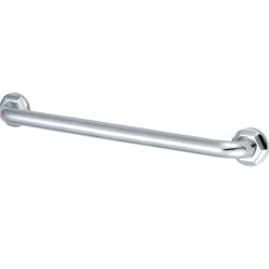 Clearance Metropolitan 36" Brass Decorative Grab Bar in Polished Chrome Grab Bars