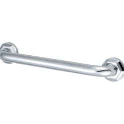 New Metropolitan 18" Brass Decorative Grab Bar in Polished Chrome Grab Bars