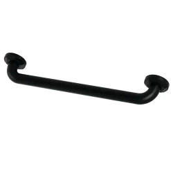 Online Metropolitan 18" Brass Decorative Grab Bar in Matte Black Grab Bars