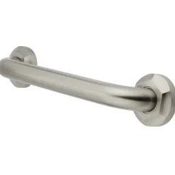 Best Metropolitan 16" Brass Decorative Grab Bar in Brushed Nickel Grab Bars