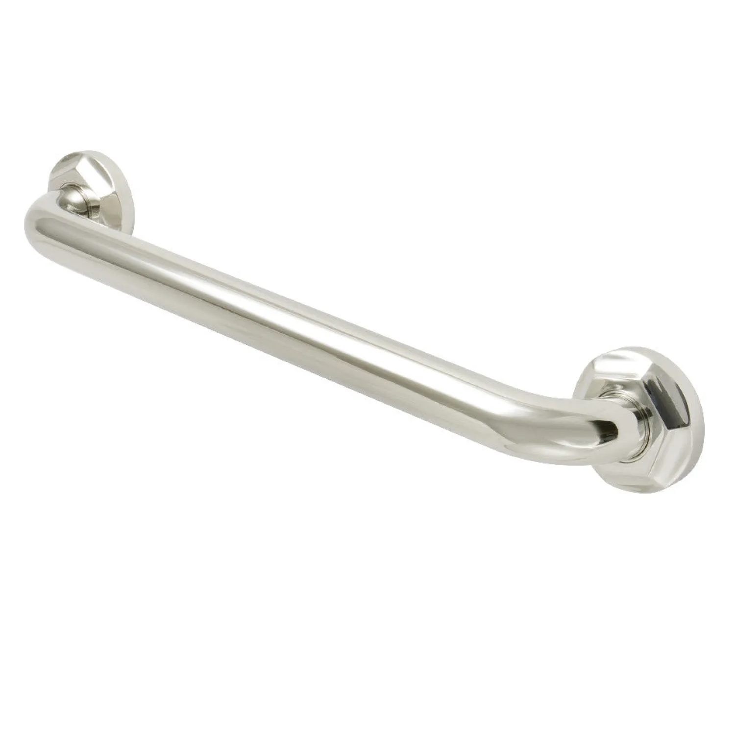Best Metropolitan 16" Brass Decorative Grab Bar in Polished Nickel Grab Bars