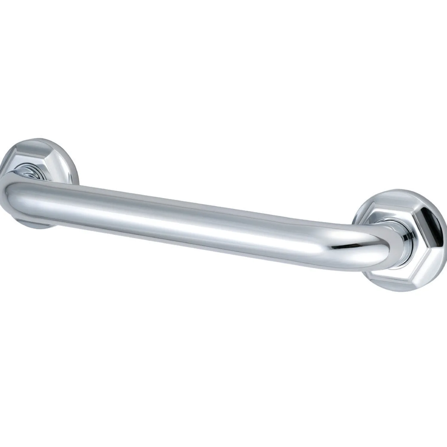 Sale Metropolitan 12" Brass Decorative Grab Bar in Polished Chrome Grab Bars