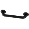 Clearance Metropolitan 12" Brass Decorative Grab Bar in Matte Black Grab Bars