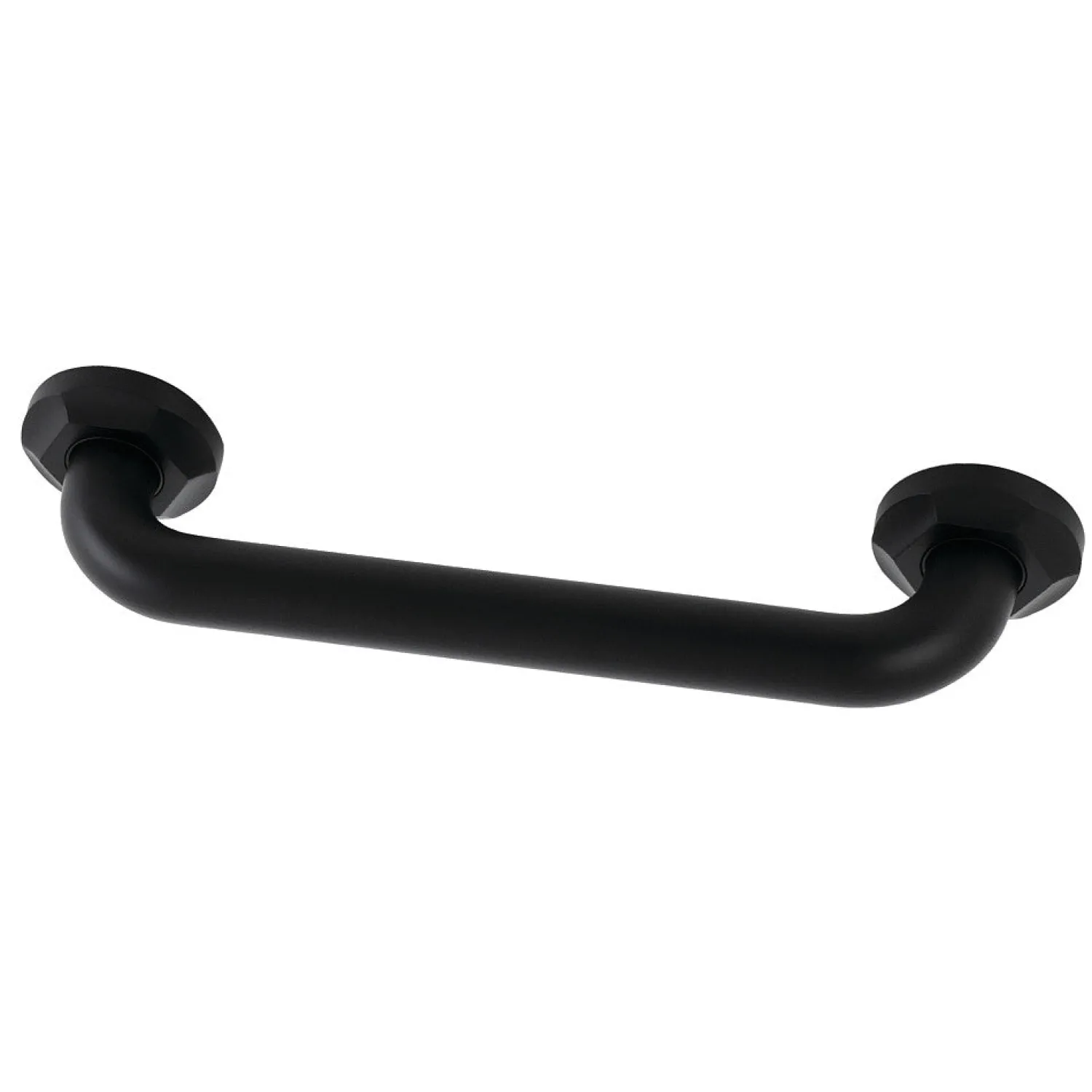 Clearance Metropolitan 12" Brass Decorative Grab Bar in Matte Black Grab Bars