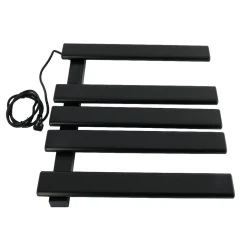 Outlet Metzinger Wall Mount Plug-In Towel Warmer in Matte Black Towel Warmers|Towel Warmers